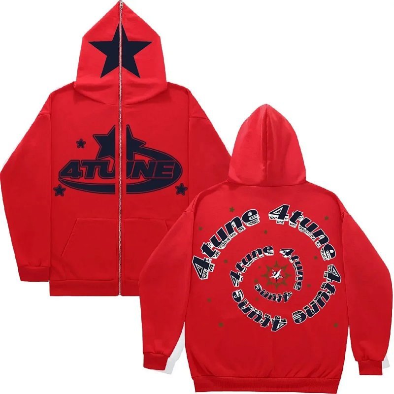 Kakobuy spreadsheet 4TUNE hoodies - 4TUNE Star Graphic Zip-Up Hoodie product image