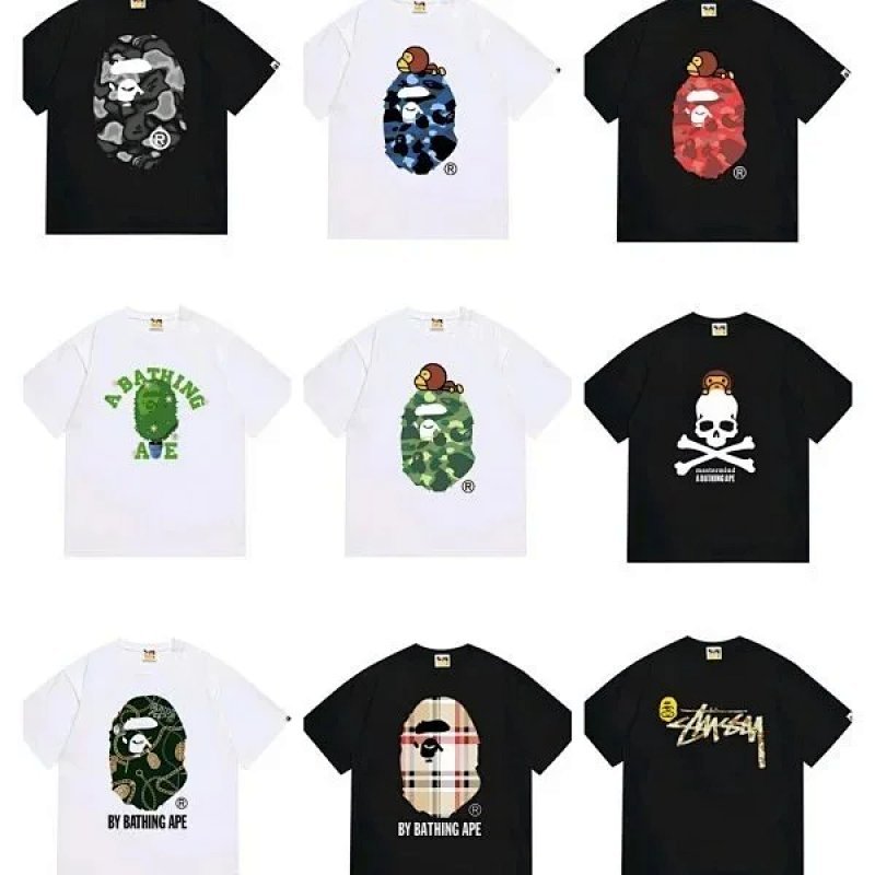 Kakobuy spreadsheet A Bathing Ape t-shirts - A Bathing Ape Ape Head Assorted Graphic T-Shirt product image