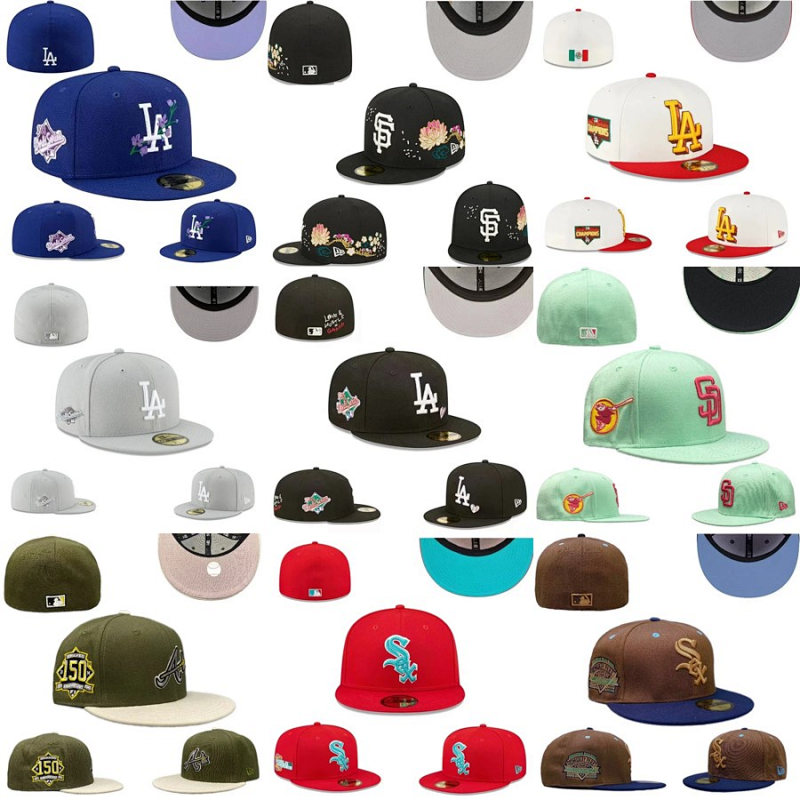 Kakobuy spreadsheet headwear - Assorted Team Logo Embroidered Fitted Baseball Caps product image