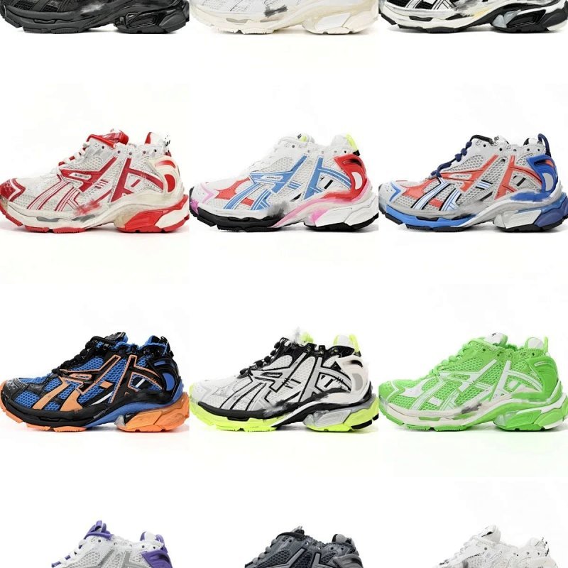 Kakobuy spreadsheet shoes - Runner Multicolor Distressed Sneakers product image