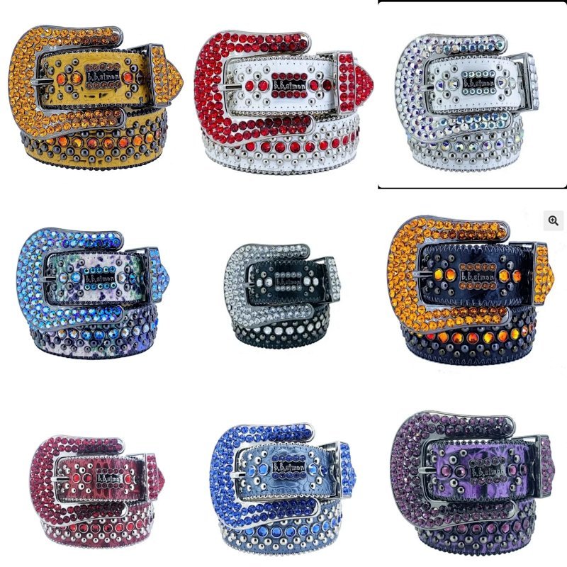 Kakobuy spreadsheet accessories - E-089 Rhinestone Studded Belt product image
