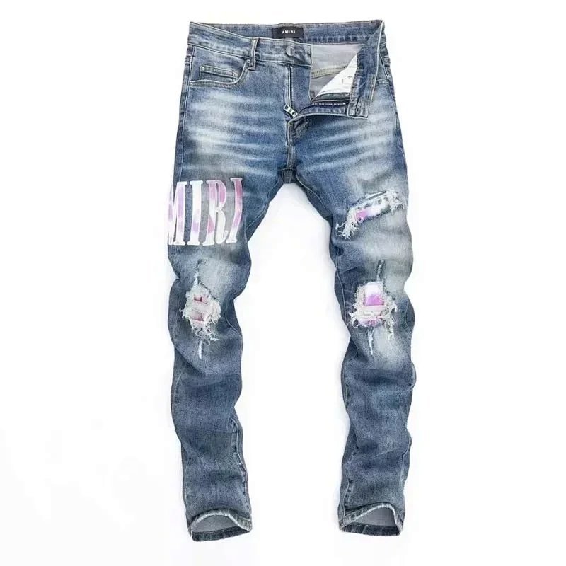 Kakobuy spreadsheet AMIRI pants - Amiri Blue Distressed Jeans product image