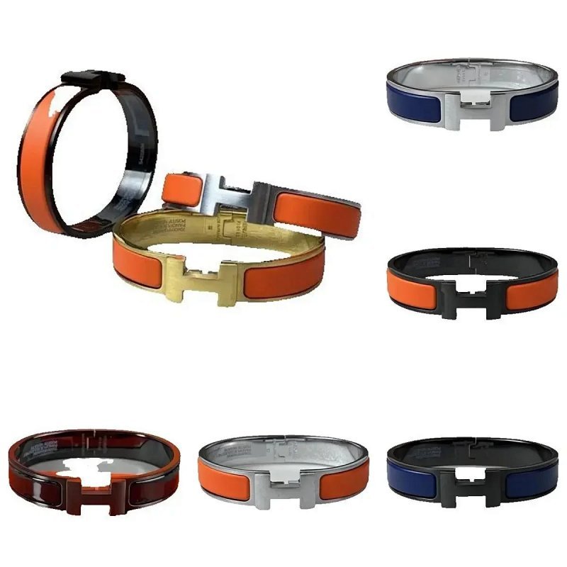 Kakobuy spreadsheet jewelry - H Clasp Enamel Hinged Bracelet product image