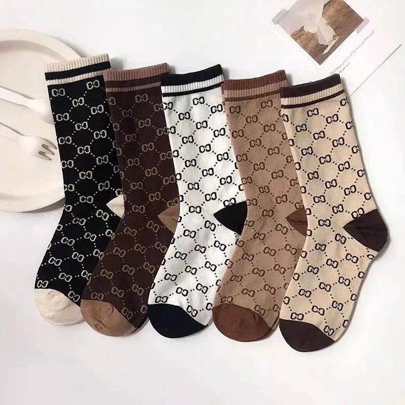 Kakobuy spreadsheet accessories - Monogram Print Multi-Color Crew Socks product image