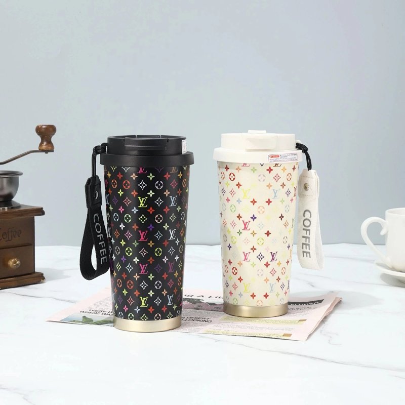 Kakobuy spreadsheet Louis Vuitton accessories - Louis Vuitton Multicolor Monogram Print Insulated Travel Coffee Tumbler product image