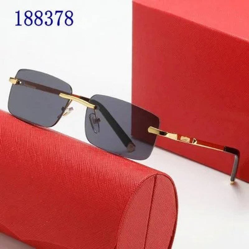Kakobuy spreadsheet accessories - Rimless Rectangular Gold-Tone Tinted Sunglasses product image