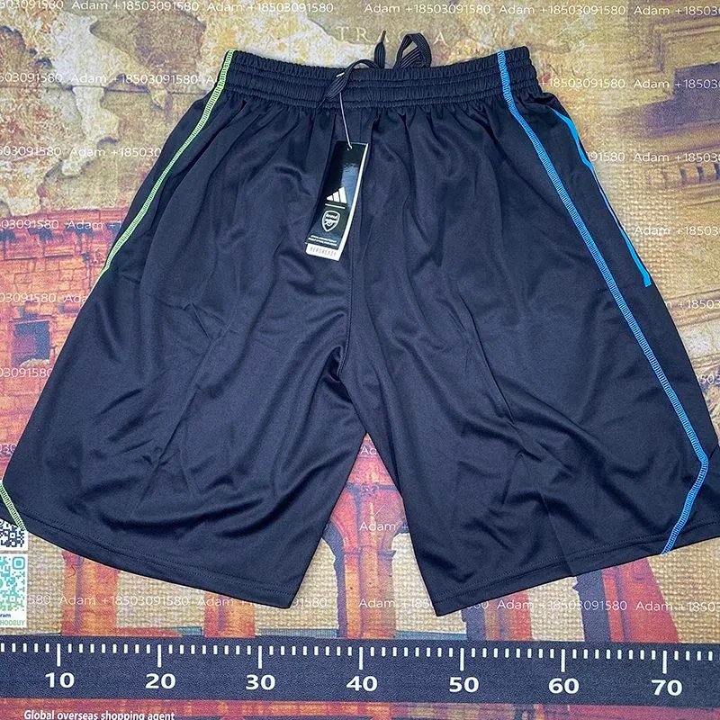 Kakobuy spreadsheet adidas pants - Adidas Arsenal FC Black with Green and Blue Side Stripes Athletic Shorts product image