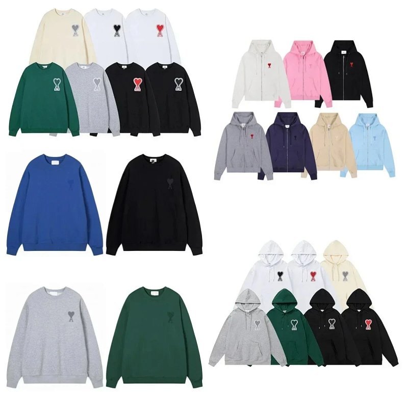 Kakobuy spreadsheet Ami hoodies - Ami Ami de Coeur Embroidered Heart Logo Hoodies and Sweatshirts product image