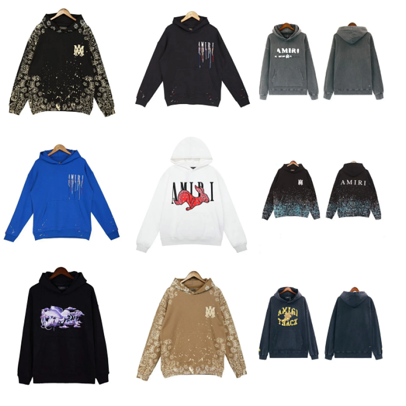 Kakobuy spreadsheet Amiri hoodies - Amiri Paisley Print and Paint Splatter Hoodie product image