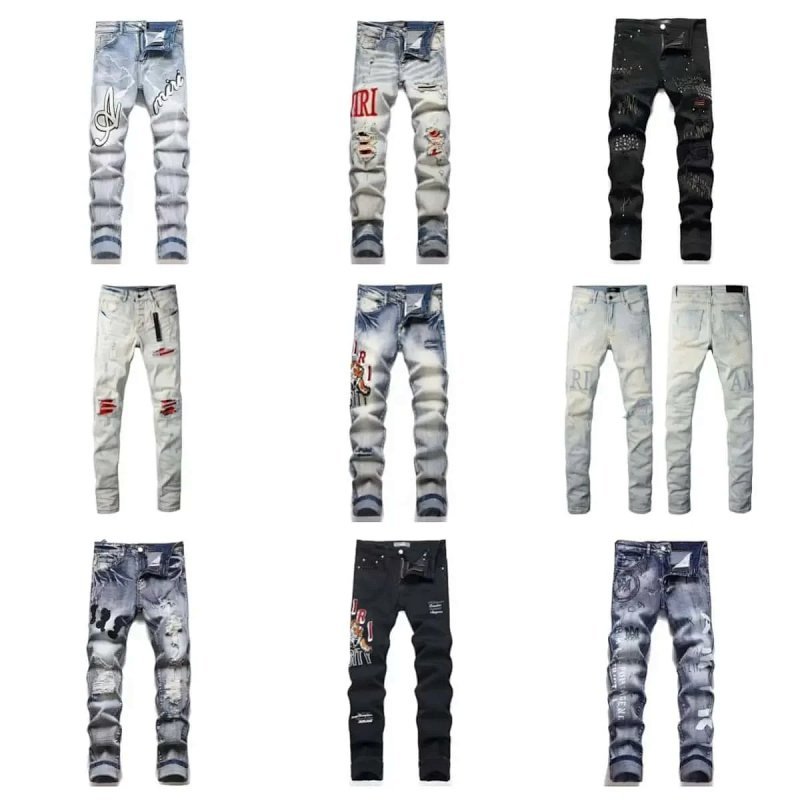 Kakobuy spreadsheet AMIRI pants - AMIRI Distressed Denim Jeans Collection product image