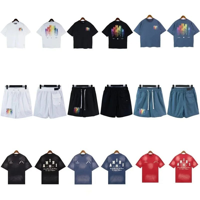 Kakobuy spreadsheet Amiri t-shirts - Amiri Graphic Print Short-Sleeve T-Shirt and Shorts Set product image