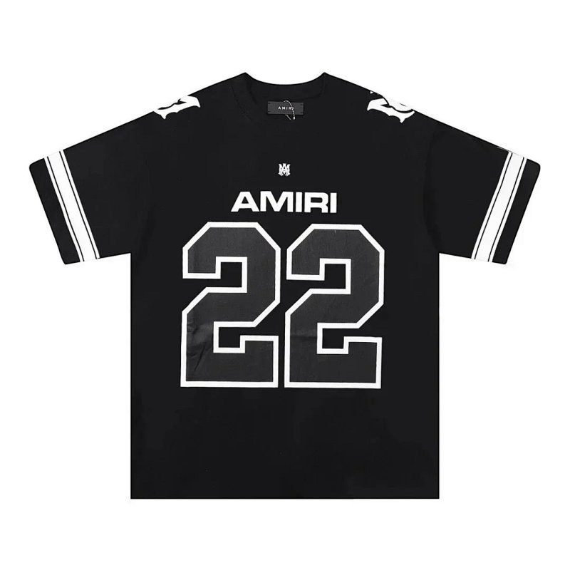 Kakobuy spreadsheet Amiri t-shirts - Amiri 22 Jersey-Style Graphic Oversized T-Shirt product image