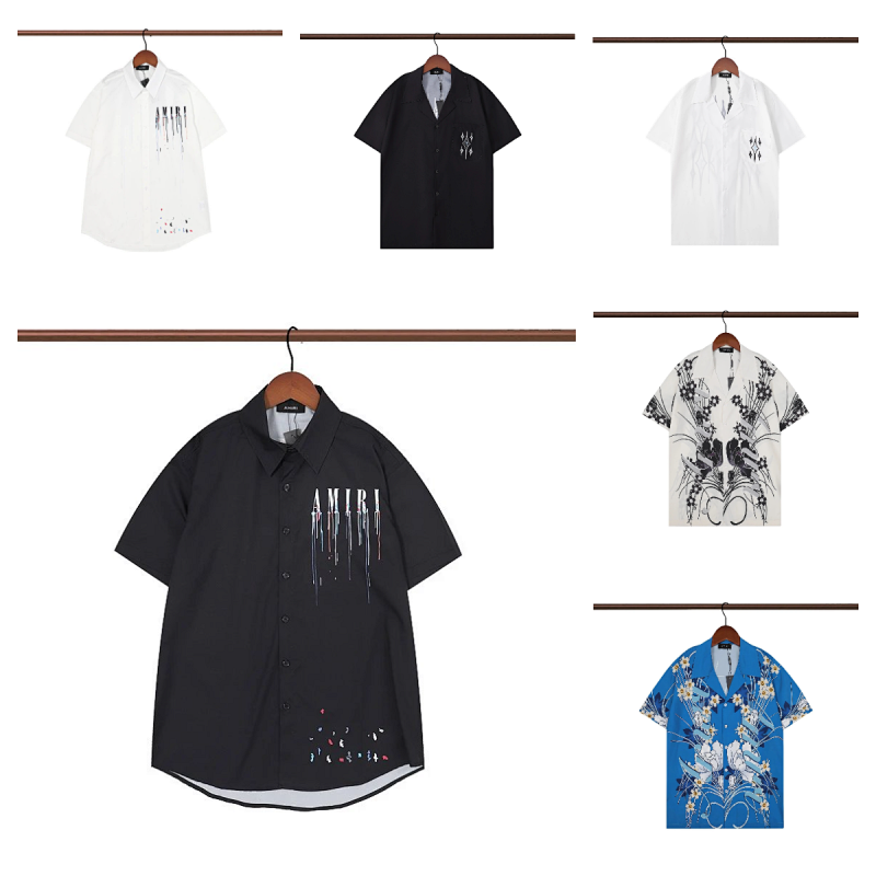 Kakobuy spreadsheet Amiri t-shirts - Amiri Graphic Print Short-Sleeve Button-Up Shirt product image