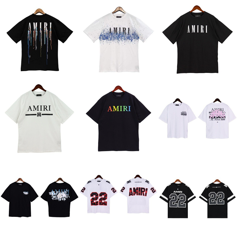 Kakobuy spreadsheet Amiri t-shirts - Amiri Paint Drip and Splatter Graphic Short-Sleeve T-Shirt product image