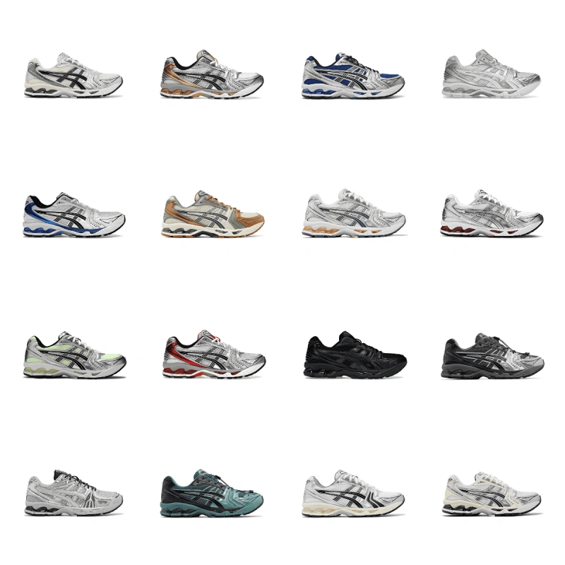 Kakobuy spreadsheet ASICS shoes - ASICS GEL-KAYANO 14 Metallic Silver and Multicolor Running Shoes product image