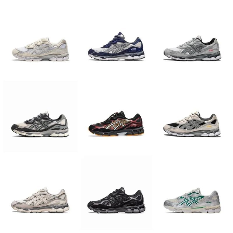 Kakobuy spreadsheet ASICS shoes - Asics Mesh and Suede Paneled Sneakers product image