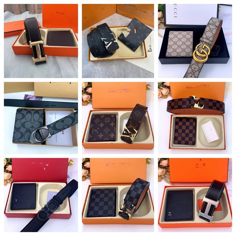 Kakobuy spreadsheet bags - P-0109 Belt and Wallet Gift Set product image