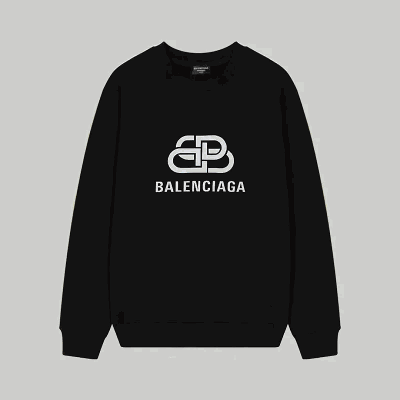 Kakobuy spreadsheet Balenciaga hoodies - Balenciaga Black Graphic Print Crewneck Sweatshirt product image