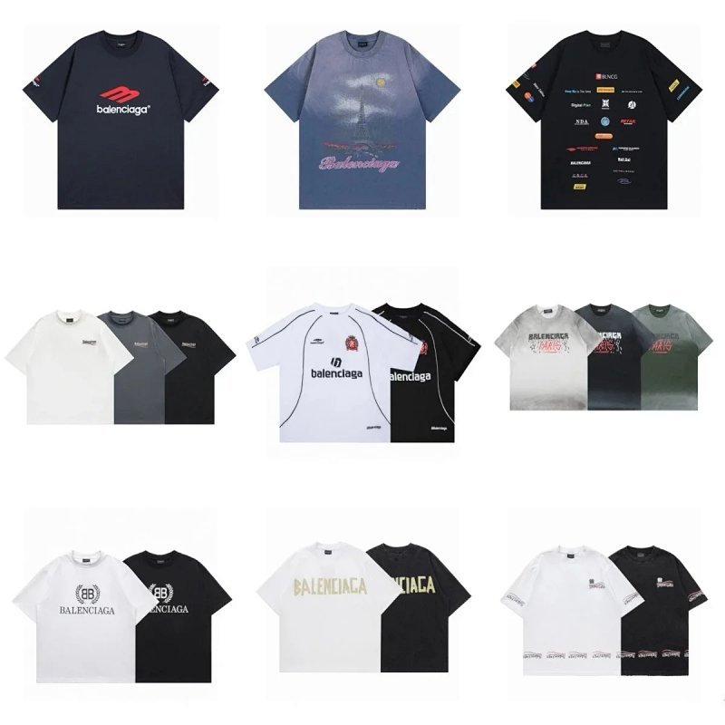 Kakobuy spreadsheet Balenciaga hoodies - Balenciaga Graphic Print Crewneck T-Shirt · Style 6209 product image