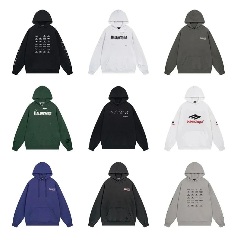 Kakobuy spreadsheet Balenciaga hoodies - Balenciaga Logo Print Hooded Sweatshirt product image