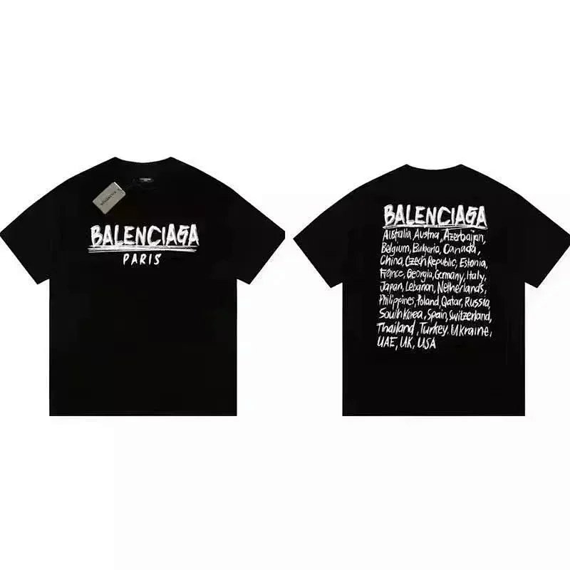 Kakobuy spreadsheet Balenciaga t-shirts - Balenciaga Black and White Graphic Print T-Shirt product image