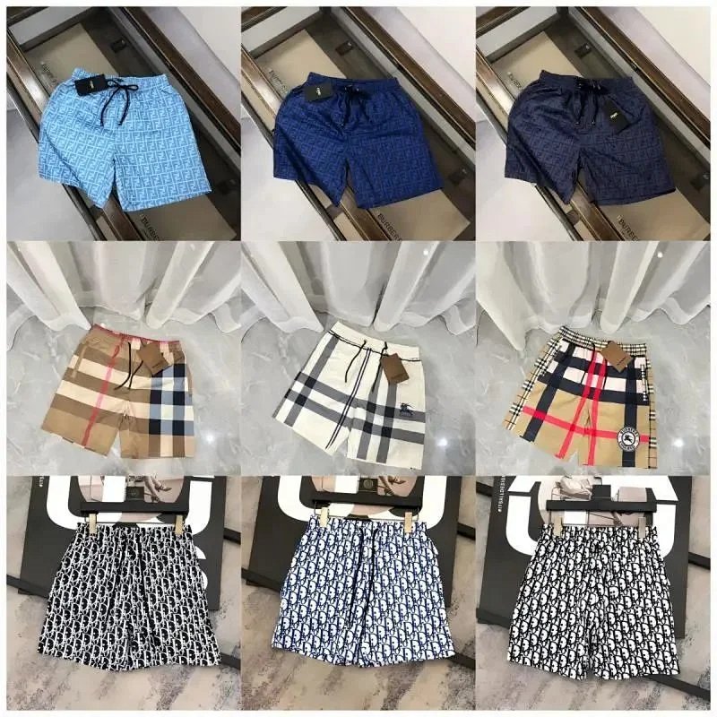 Kakobuy spreadsheet Burberry pants - Burberry Assorted Plaid and Monogram Print Drawstring Shorts product image
