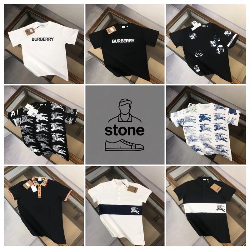 Kakobuy spreadsheet Burberry t-shirts - Burberry Check Pattern and Logo Short-Sleeve T-Shirts product image