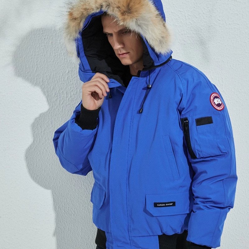 Kakobuy spreadsheet Canada Goose jackets - Canada Goose Blue Puffer Jacket with Fur Hood product image