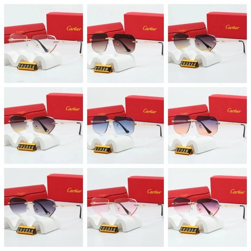 Kakobuy spreadsheet Cartier accessories - Cartier Panthère Gradient Rimless Sunglasses product image