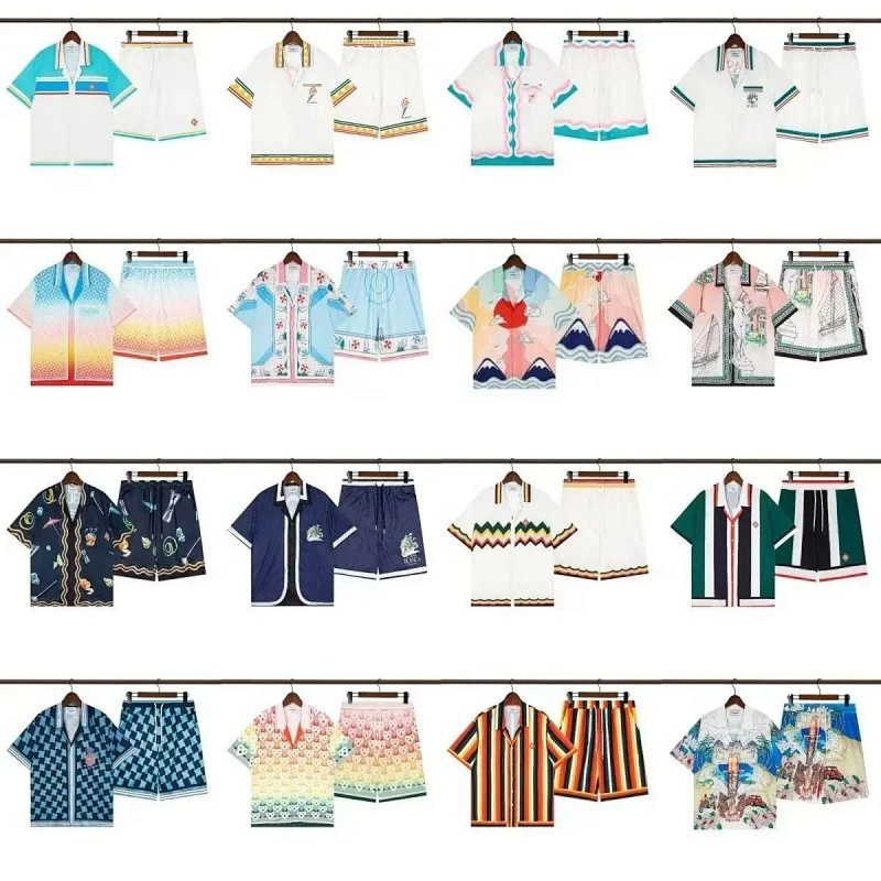Kakobuy spreadsheet Casablanca pants - Casablanca Multicolor Graphic Print Shirt and Shorts Set · Style 2210 product image