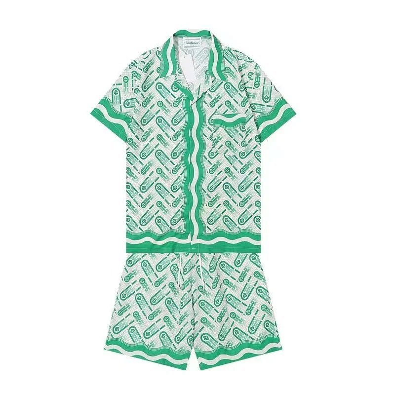 Kakobuy spreadsheet Casablanca pants - Casablanca Multicolor Graphic Print Shirt and Shorts Set · Style 4694 product image
