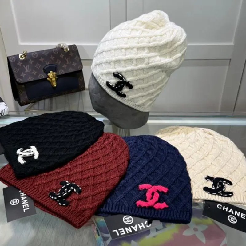 Kakobuy spreadsheet Chanel accessories - Chanel CC Logo Cable and Diamond Knit Beanie Hat product image