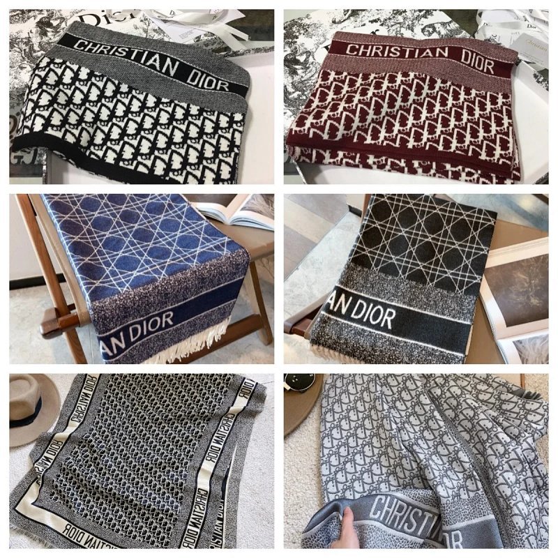 Kakobuy spreadsheet Christian Dior accessories - Christian Dior Oblique and Cannage Print Scarf product image