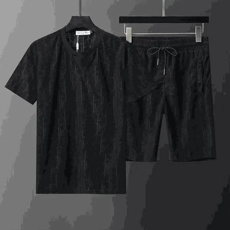 Kakobuy spreadsheet Christian Dior pants - Christian Dior Monogram Pattern Short-Sleeve Shirt and Shorts Two-Piece Set product image