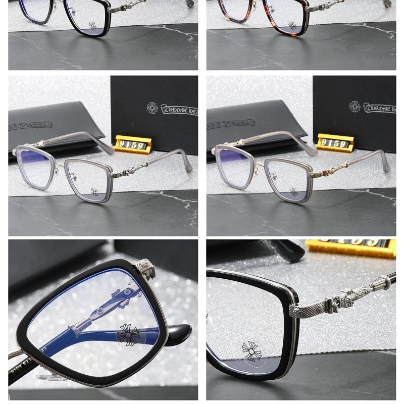 Kakobuy spreadsheet Chrome Hearts accessories - Chrome Hearts Classic Collection Square Frame Eyeglasses product image