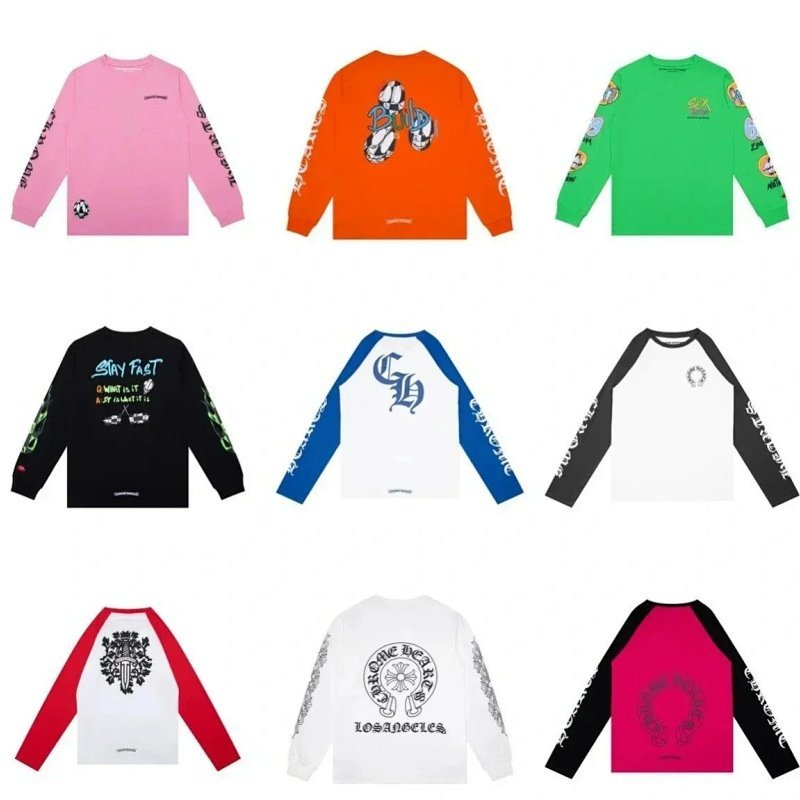 Kakobuy spreadsheet Chrome Hearts hoodies - Chrome Hearts Assorted Graphic Print Long-Sleeve T-Shirts product image