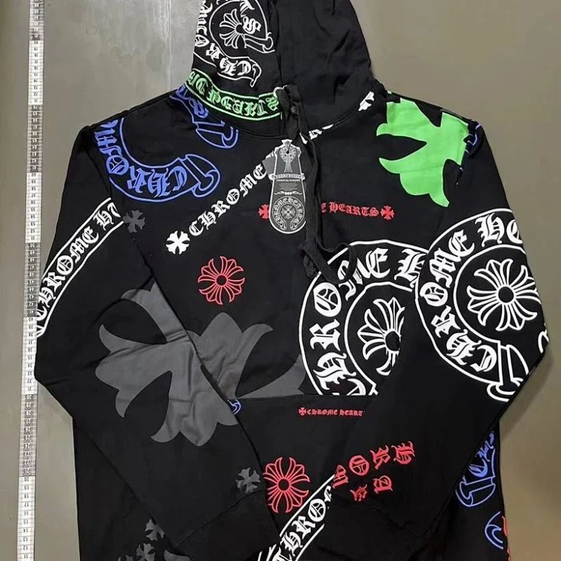 Kakobuy spreadsheet Chrome Hearts hoodies - Chrome Hearts Black Graphic Print Hoodie · Style 8411 product image