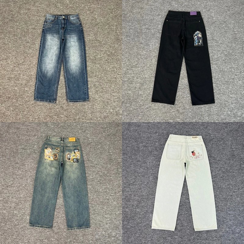 Kakobuy spreadsheet Chrome Hearts pants - Chrome Hearts Cross Patch Denim Jeans - Multiple Washes product image