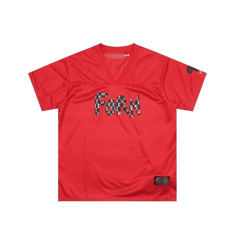 Kakobuy spreadsheet Chrome Hearts t-shirts - Chrome Hearts FoRM Red Mesh V-Neck Jersey product image