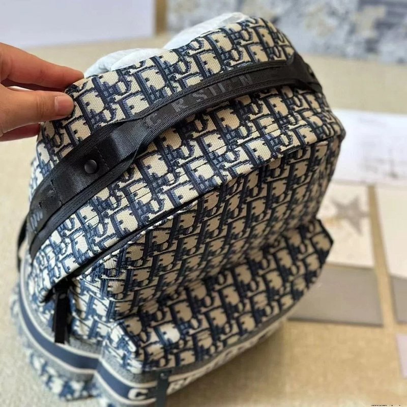 Kakobuy spreadsheet Dior bags - Dior DiorTravel Blue Oblique Jacquard Backpack product image