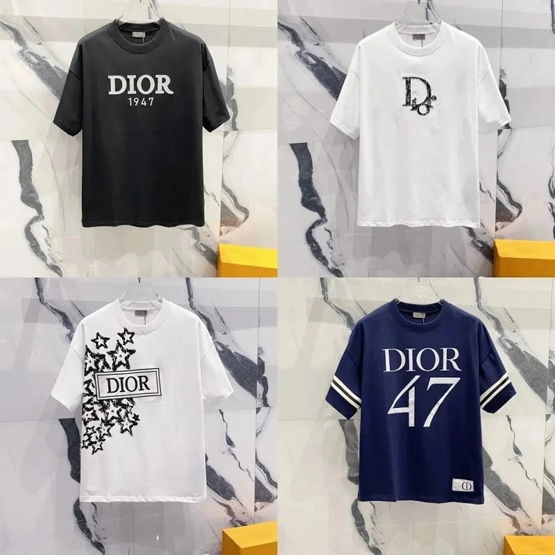 Kakobuy spreadsheet Dior hoodies - Dior Graphic Print Crewneck Short-Sleeve T-Shirts product image