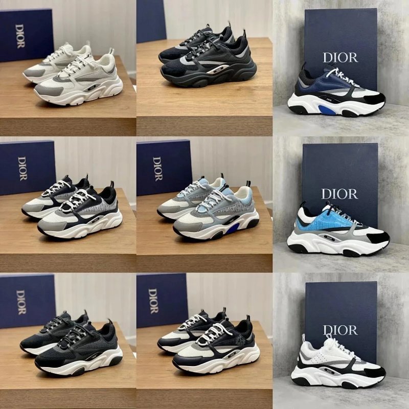 Kakobuy spreadsheet Dior shoes - Dior B22 Chunky Mesh and Leather Sneakers product image