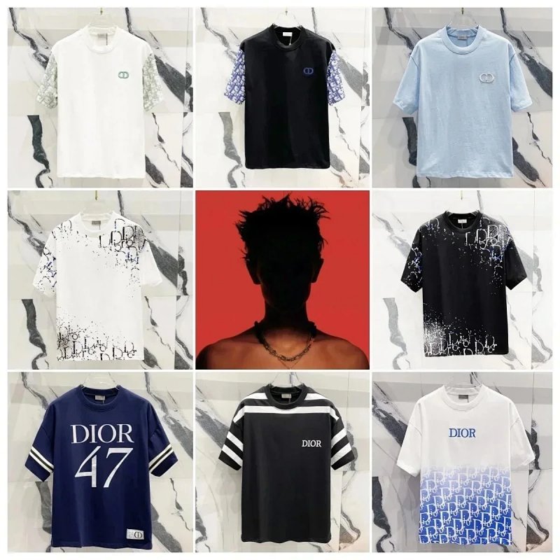 Kakobuy spreadsheet Dior t-shirts - Dior Oblique and 1947 Graphic T-Shirt product image