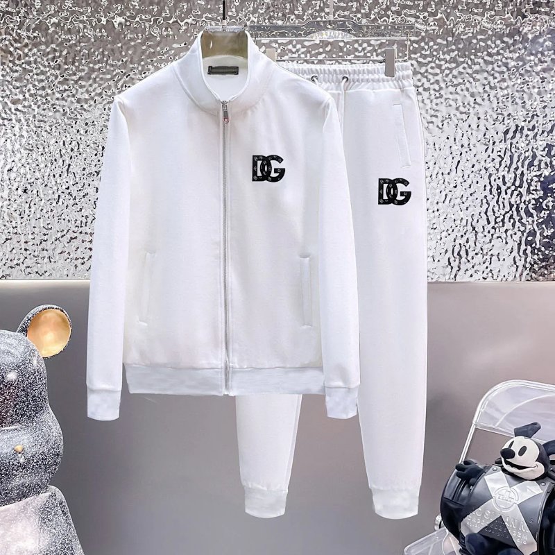 Kakobuy spreadsheet Dolce & Gabbana tracksuits and sets - Dolce & Gabbana White Tracksuit Set with DG Logo product image