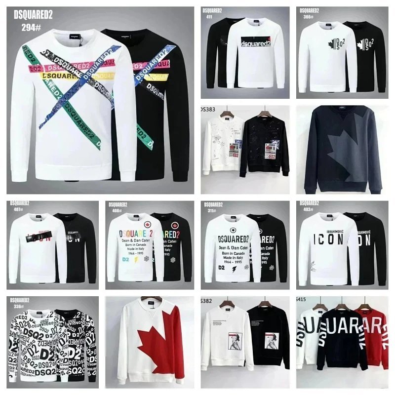 Kakobuy spreadsheet Dsquared2 hoodies - Dsquared2 Graphic Logo Print Crewneck Sweatshirt product image
