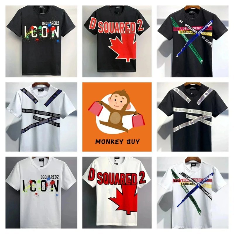 Kakobuy spreadsheet Dsquared2 t-shirts - DSQUARED2 Graphic Print Short-Sleeve T-Shirts product image