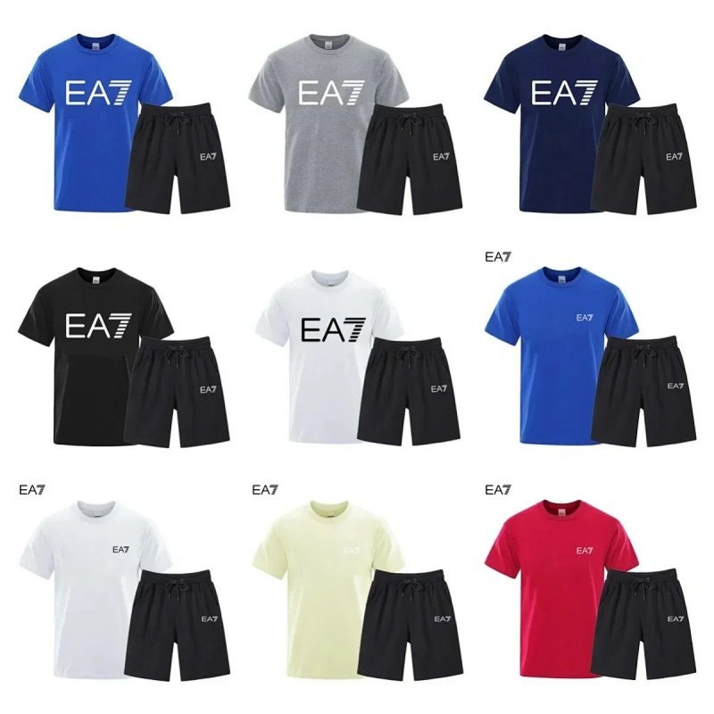Kakobuy spreadsheet EA7 t-shirts - EA7 Graphic Print T-Shirt and Shorts Set product image