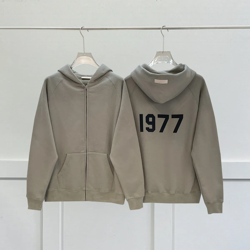 Kakobuy spreadsheet Essentials hoodies - Essentials 1977 Essentials Graphic Print Zip-Up Hoodie product image