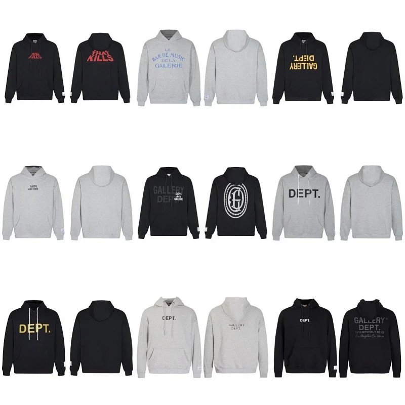 Kakobuy spreadsheet Gallery Dept. hoodies - Gallery Dept. Graphic Letter Print Hooded Sweatshirts product image