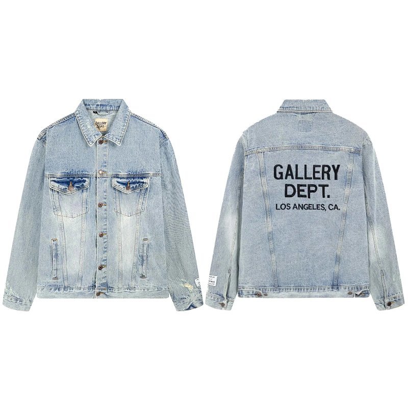 Kakobuy spreadsheet Gallery Dept. hoodies - Gallery Dept. Graphic Print Denim and Camouflage Jackets product image